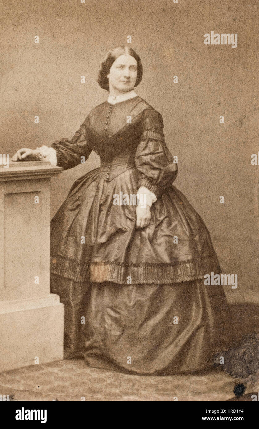 Viktorianische Frau (Familie Polhill-Turner) Stockfoto