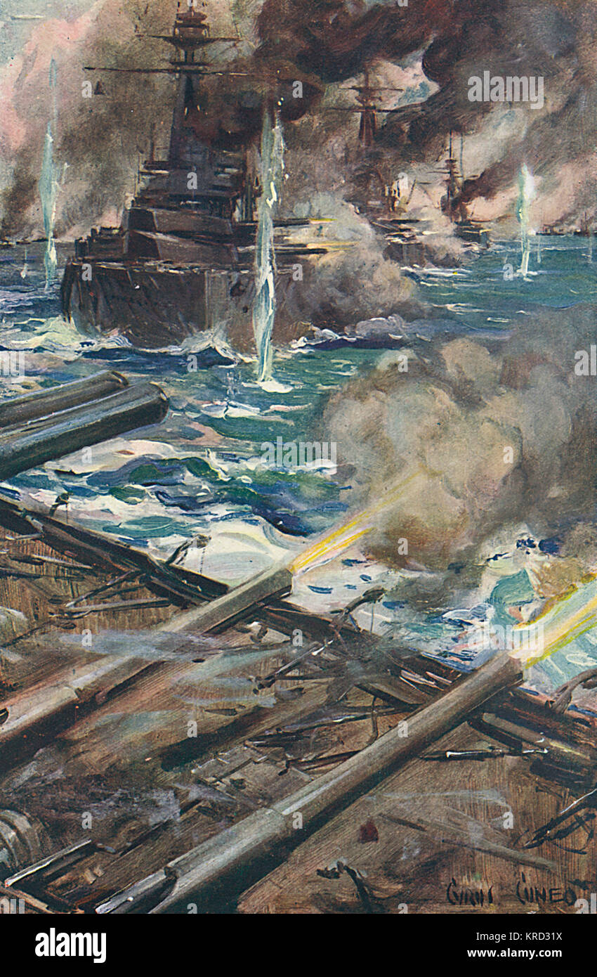 Die große Seeschlacht. Eine unspezifizierte aber heftigen Seeschlacht