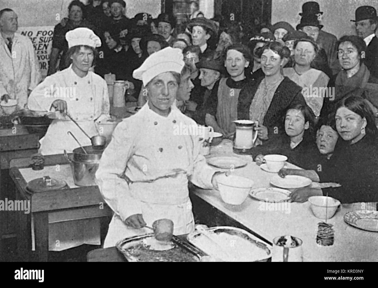 Die erste nationale Küche, WW1 Stockfoto