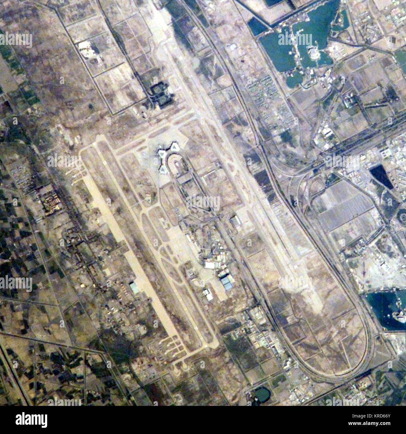 Baghdadinternationalairportaerial Stockfoto