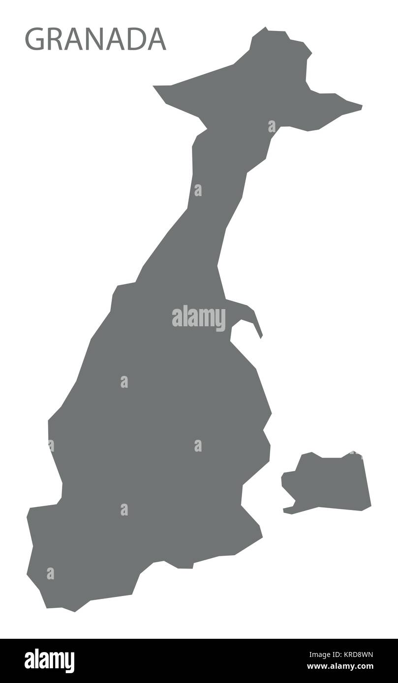 Granada Karte Von Nicaragua Grau Abbildung Silhouette Form Krd8wn 