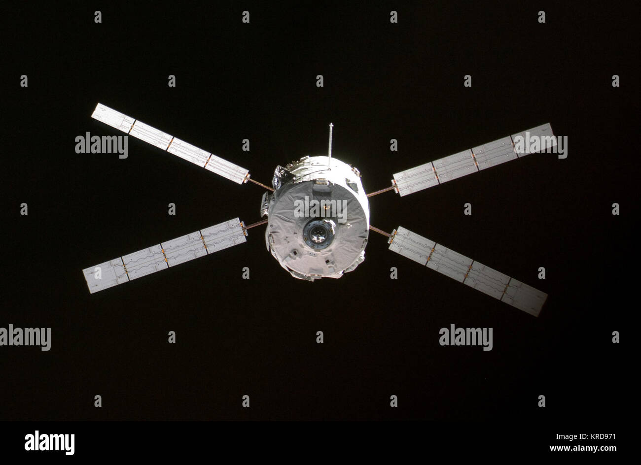 Jules Verne an iss Stockfoto