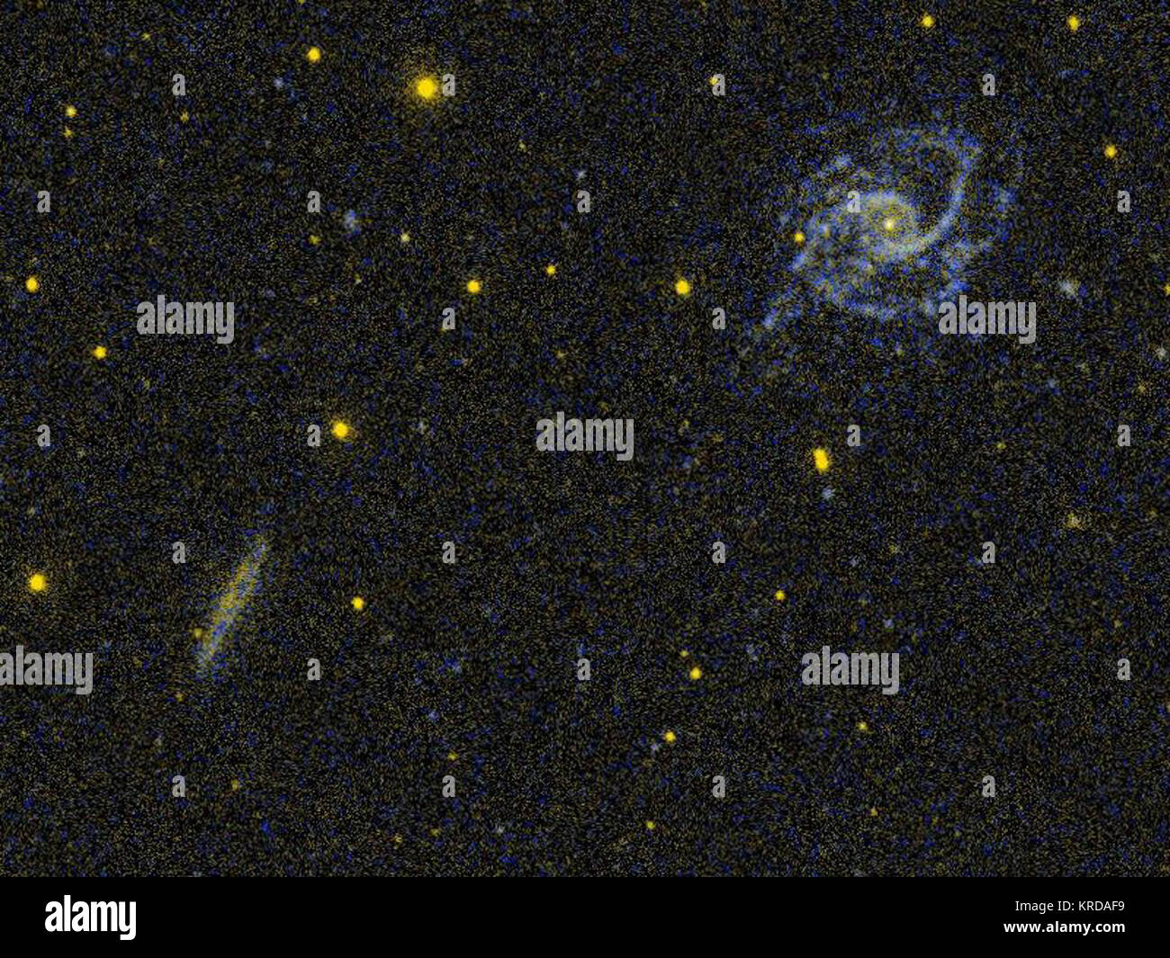 NGC 5905 5908 GALEX WikiSky Stockfoto
