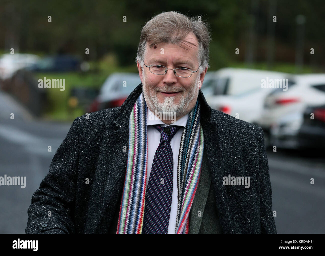 Prof. Harry Kennedy, klinischer Direktor der Psychiatrischen Klinik, Cavan Court House während der Untersuchung in die Todesfälle der Hawe Familie letztes Jahr. Bild Datum: Dienstag, 19 Dezember, 2017. Eine Schule vice Principal, der seine Familie getötet und sich selbst erschrak, deprimiert und schwer psychisch Kranke in den Monaten vor dem Mord - Selbstmord, eine Untersuchung, ist erklärt worden. Siehe PA Geschichte UNTERSUCHUNG Hawe Irland. Photo Credit: Brian Gesetzlosen/PA-Kabel Stockfoto