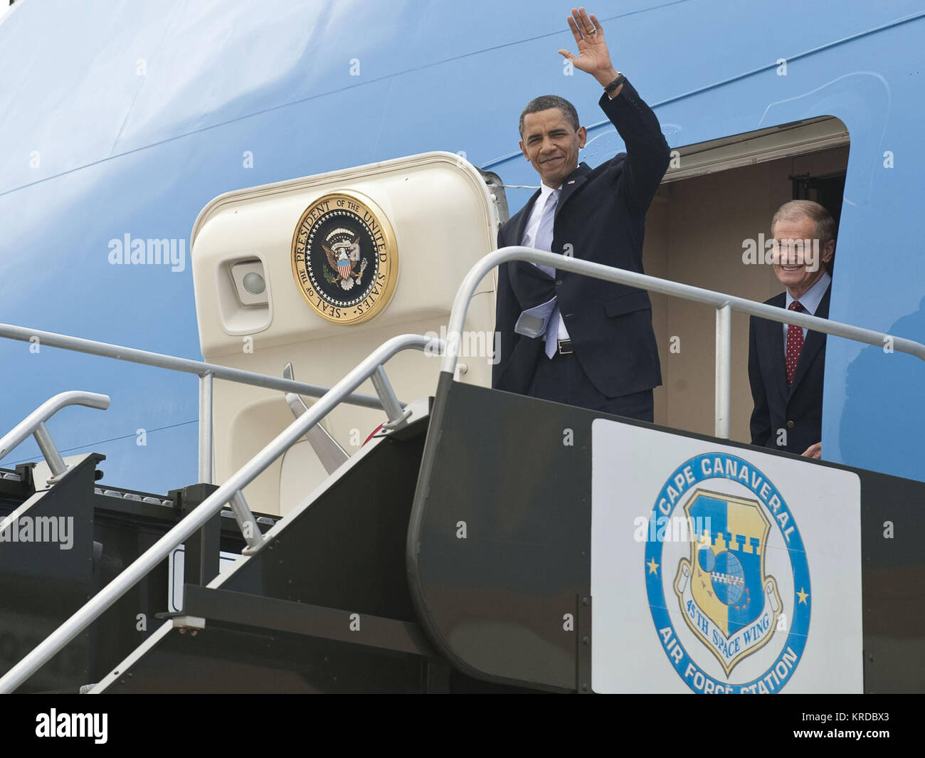 Präsident Obama Visits Kennedy Space Center Stockfoto
