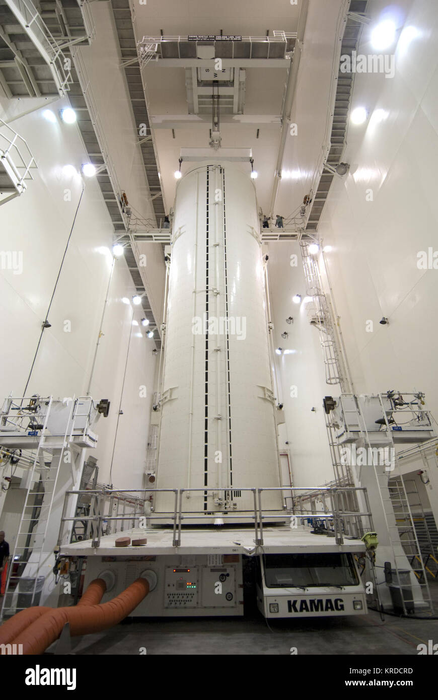 STS 132 Nutzlast Kanister Apr 3 Stockfoto