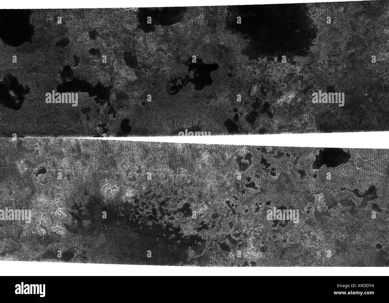 Titan Nordpol Seen PIA 08630 Stockfoto