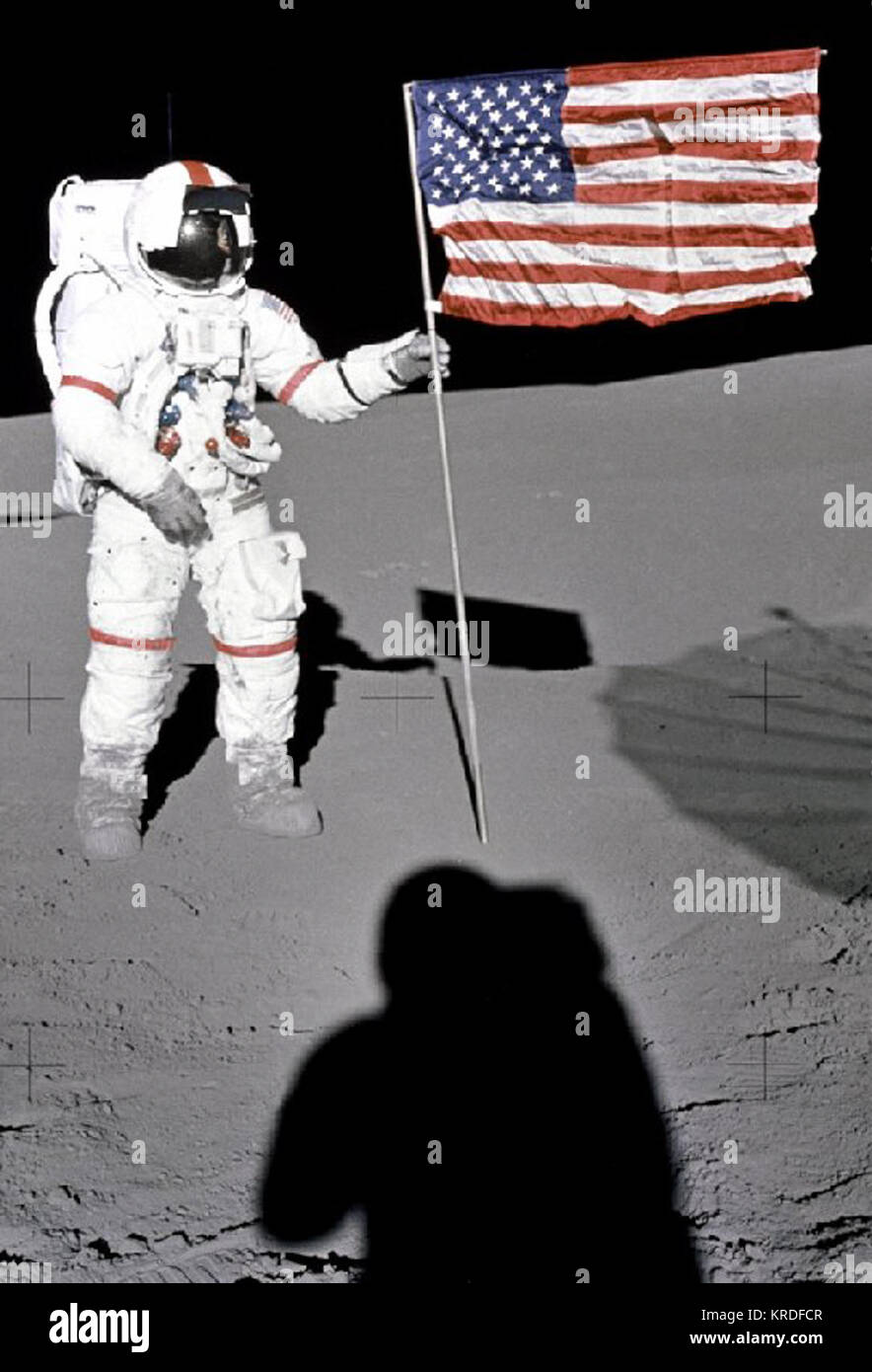 Apollo 14 - Shepard mit 1802 Stockfoto