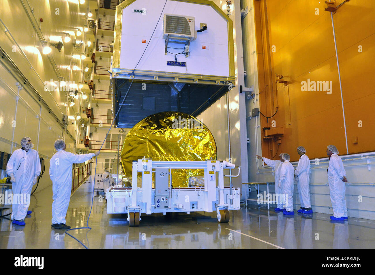 Wassermann ist ausgepackt in Vandenberg AFB Stockfoto