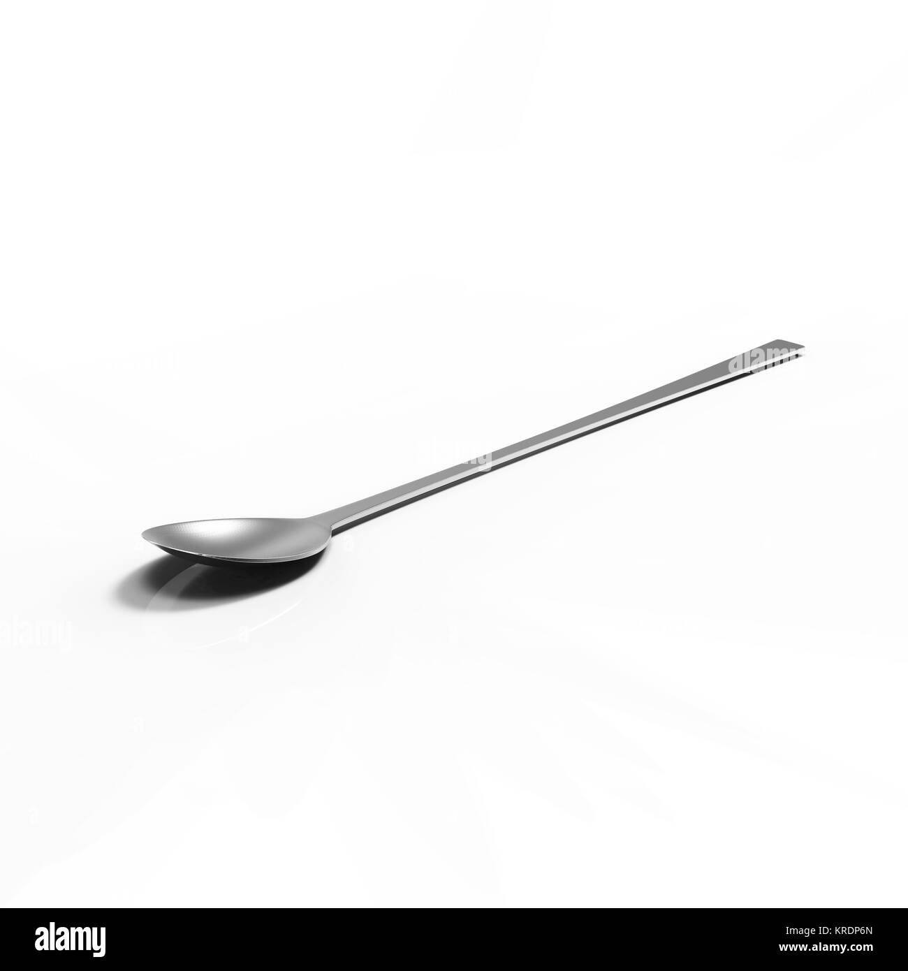 3D-rendering Löffel mit schönen Hintergrund Farbe Stockfoto