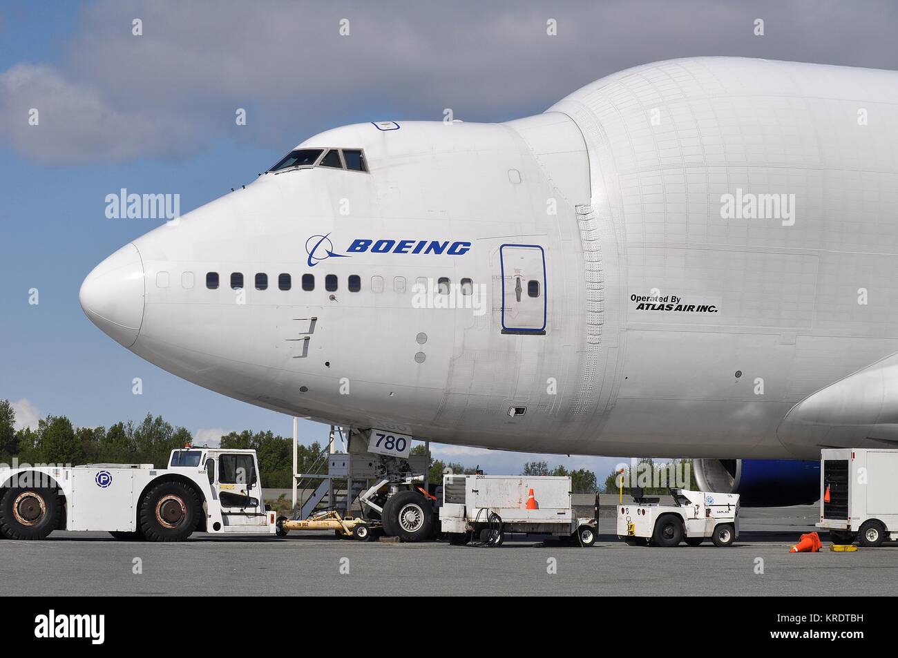 BOEING 747-400 LCF DREAMLIFTER N780BA VON ATLAS AIR CARGO Stockfoto