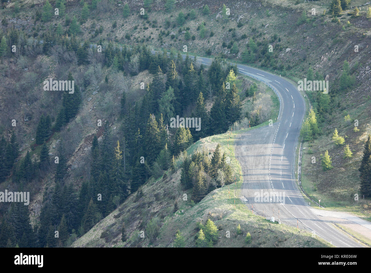 Straße auf der Hochalp Stockfoto