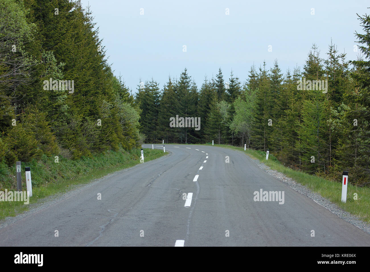 Straße auf der Hochalp Stockfoto