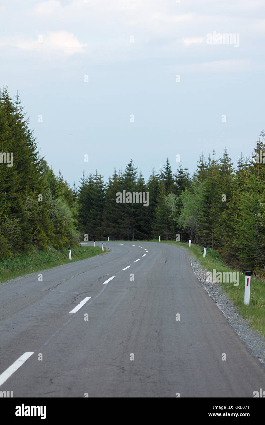 Straße auf der Hochalp Stockfoto