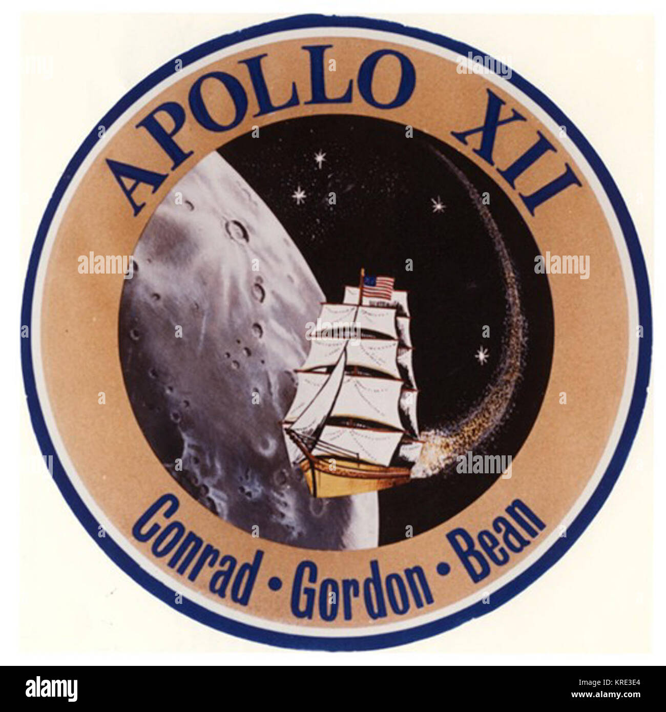 Apollo 12 insignia Kunst Stockfoto