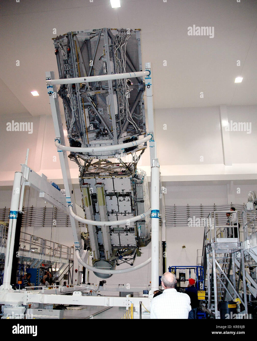 P3-P4-Truss Vorbereitungen für STS-115 Stockfoto