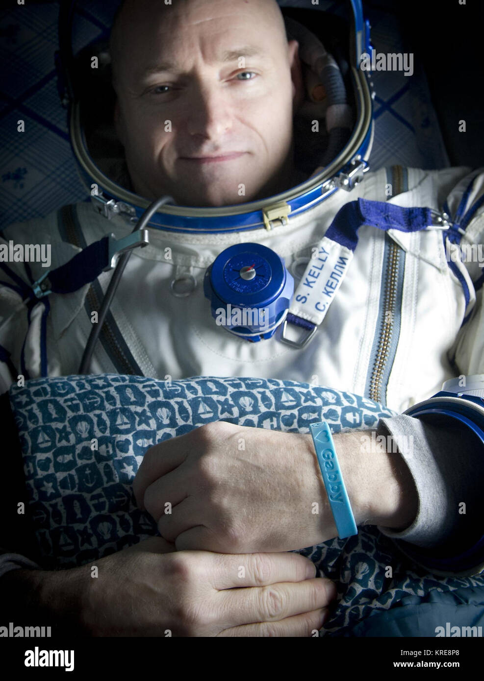 Scott Kelly nach Sojus TMA-01 M Landung (Expedition 26) Stockfoto