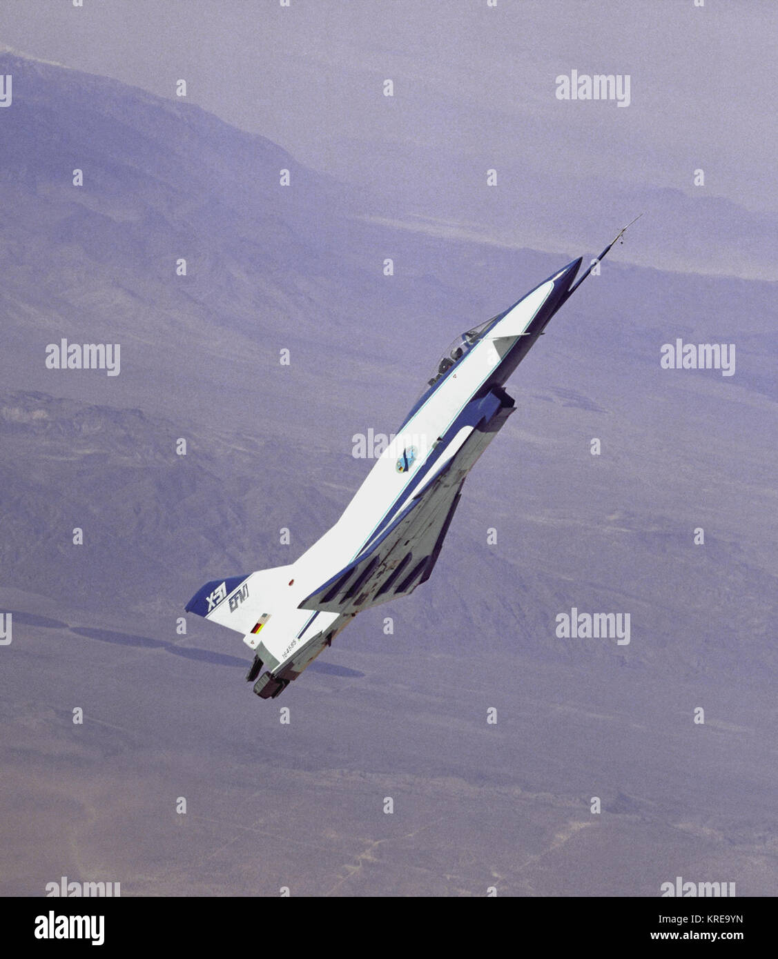 X-31 bei hohen Anstellwinkel Stockfoto