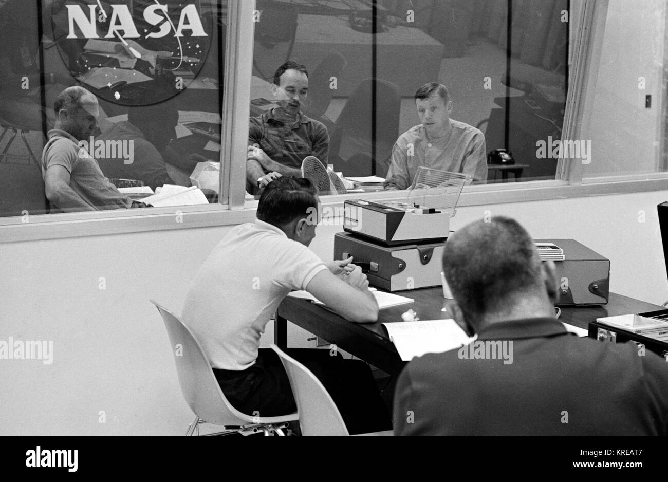 Apollo 11 debrief Stockfoto