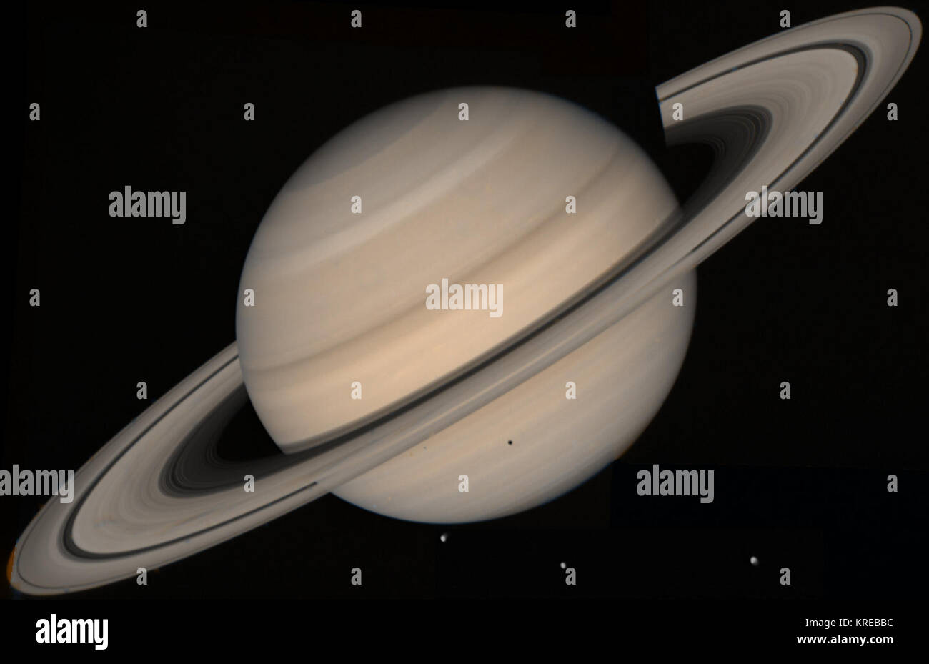 Saturn (Planet) Große gedreht Stockfoto Saturn (Planet) Große gedreht Stockfoto