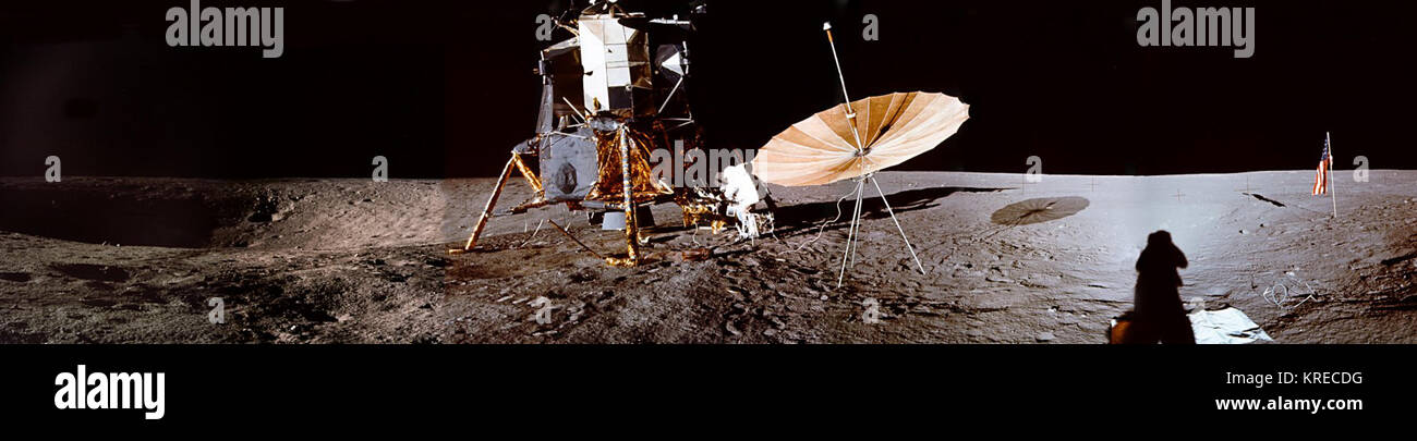 Apollo 12 luogo allunaggio Stockfoto