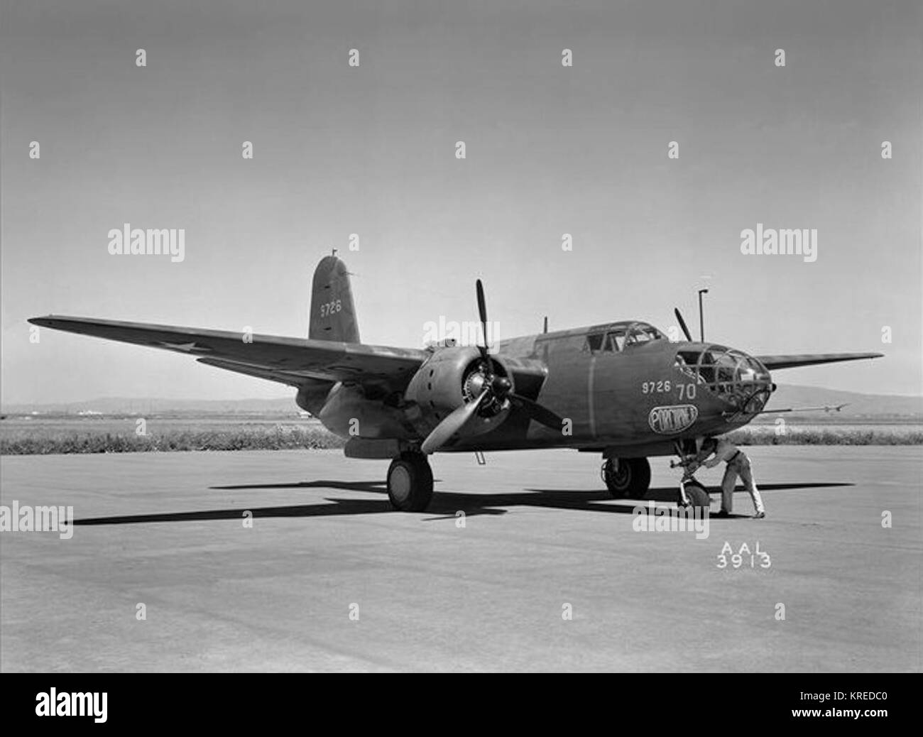 Douglas A-20 A bei NACA 1943 Stockfoto