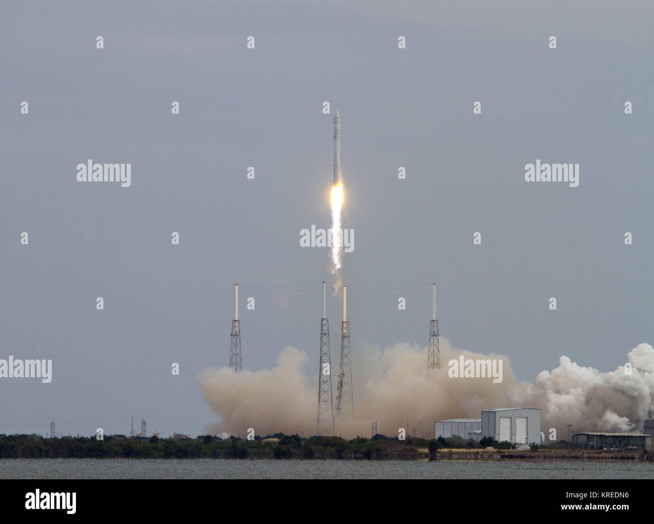 Falcon 9 CRS-2 starten 07 (KSC -2013-1726) Stockfoto