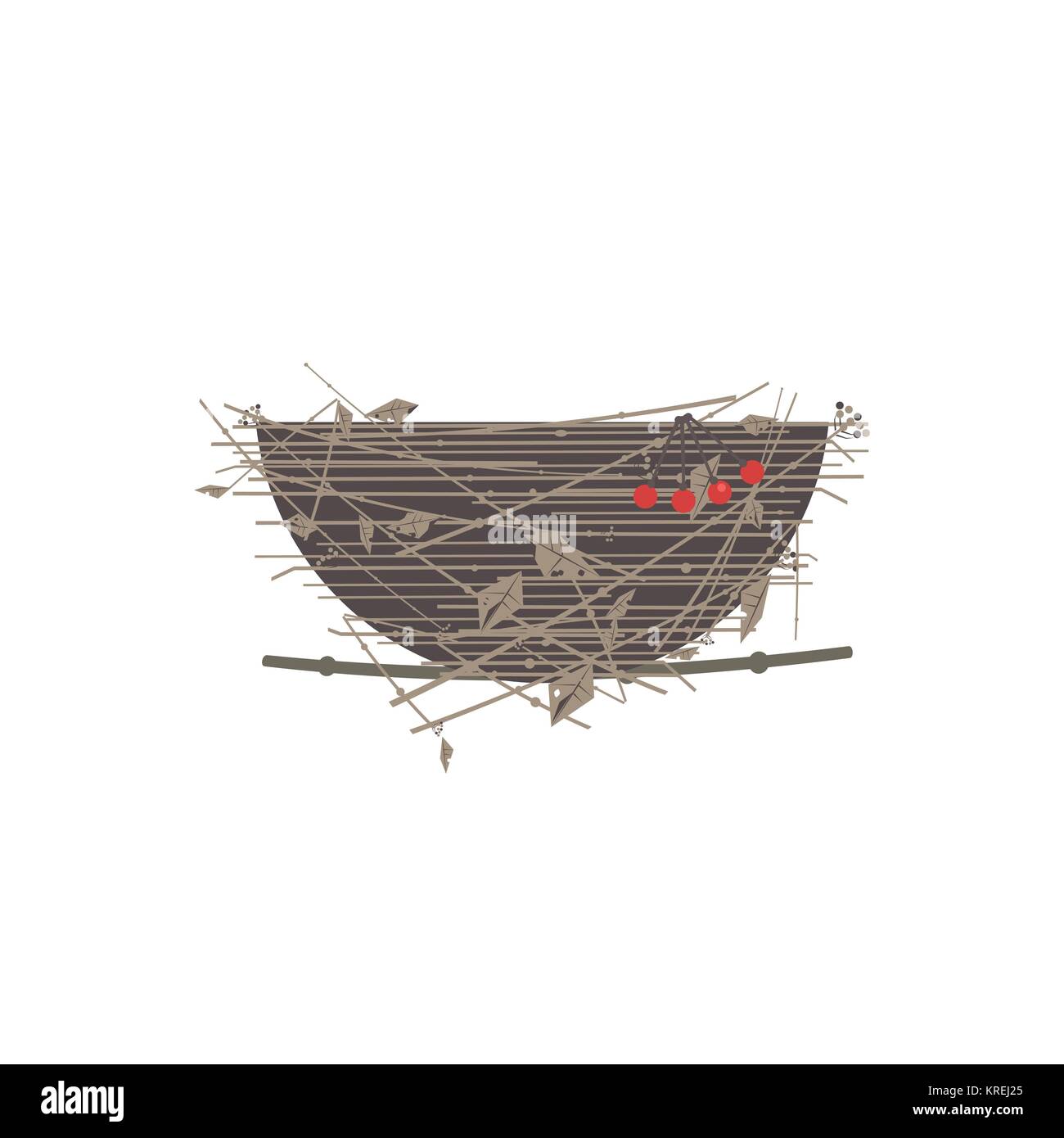 Bird's Nest Symbol isoliert Vektor Abbildung Bild 169351901 Alamy