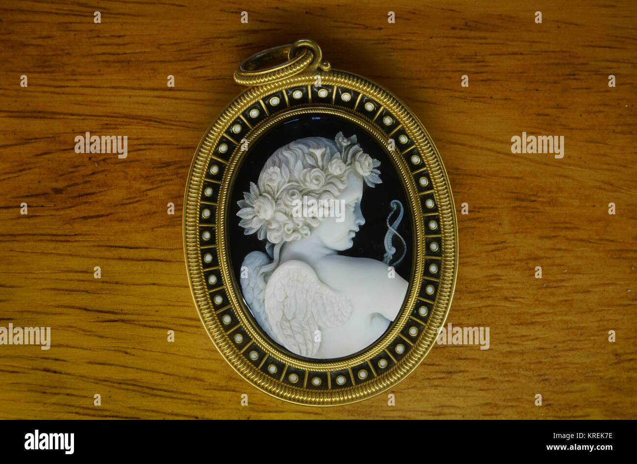 Beispiele für Schmuck vom Vizekönigreich Neuspanien getragen. María Inés de Jáuregui y Aróstegui war die Frau von vizekönig José de Iturrigaray. Nationale Mus Stockfoto