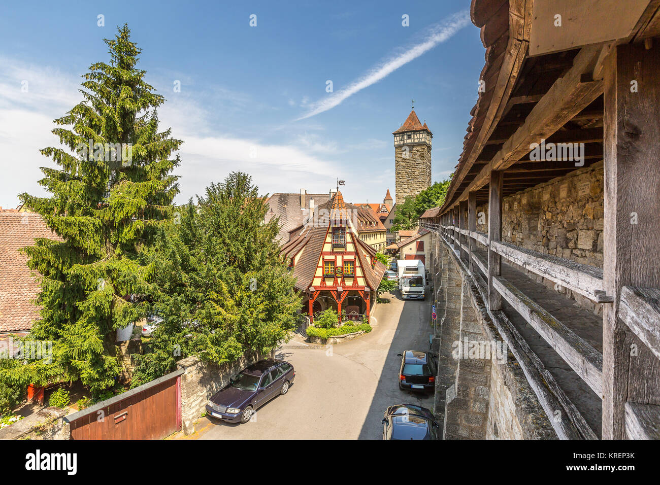historische Stadt Rothenburg Ob der Tauber Stockfoto