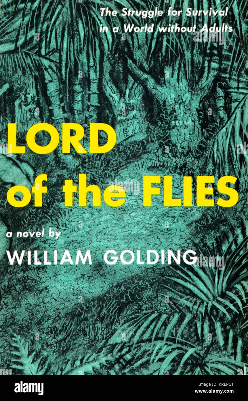 Herr der Fliegen ist ein 1954 dystopischen Roman von Nobelpreisträger Englisch Autor William Golding über eine Gruppe von britischen Jungen auf einer unbewohnten Insel gestrandet, die versuchen, sich mit verheerenden Folgen zu regieren. Stockfoto