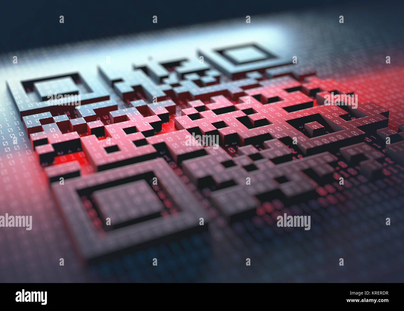 Quick Response Code Stockfoto