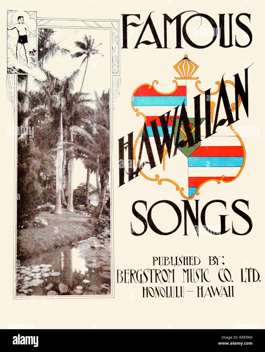 Berühmte Hawaiianische Songs Stockfoto