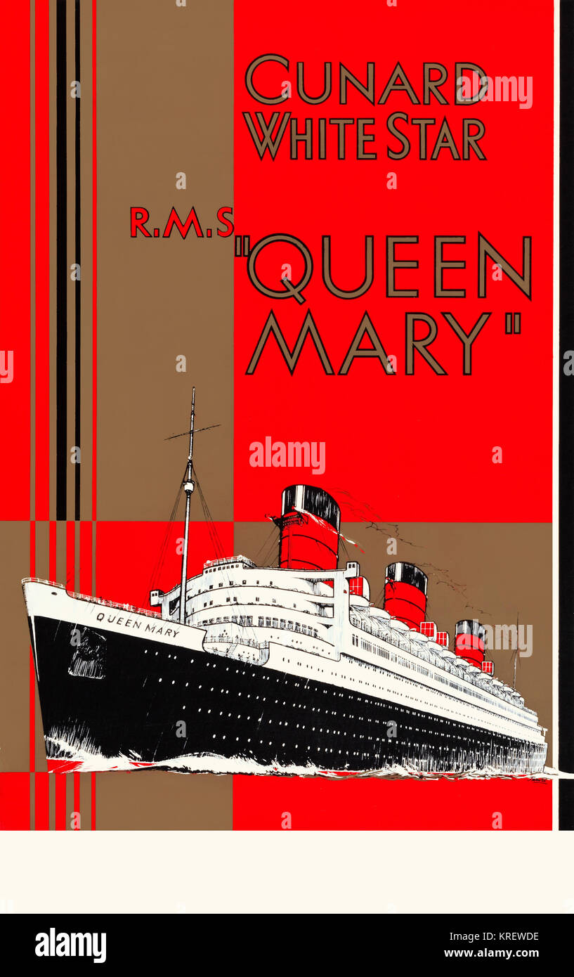 Cunard-White Star RMS Queen Mary Stockfoto