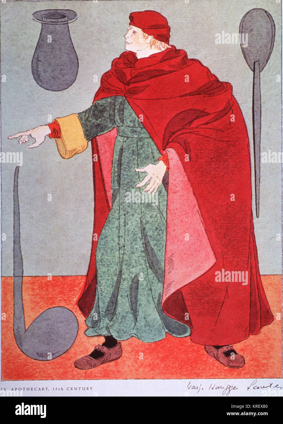 15. Jahrhundert Apothecary Kostüm Stockfotografie - Alamy