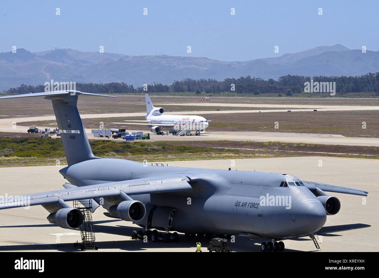 Lockheed C-5 Galaxy an Vandenberg AFB Stockfoto