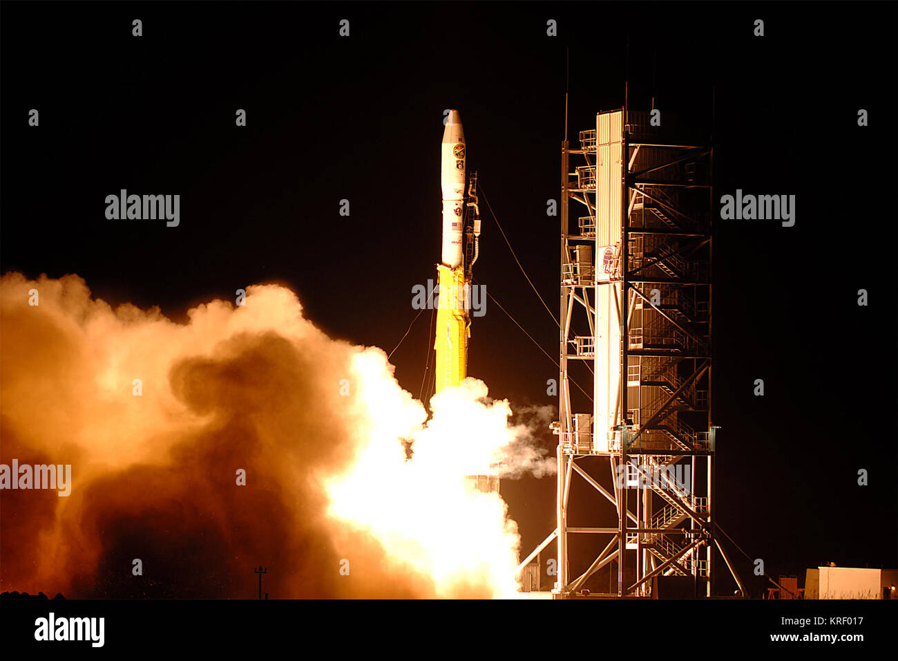 Minotaurus starten mit Nfire Stockfoto