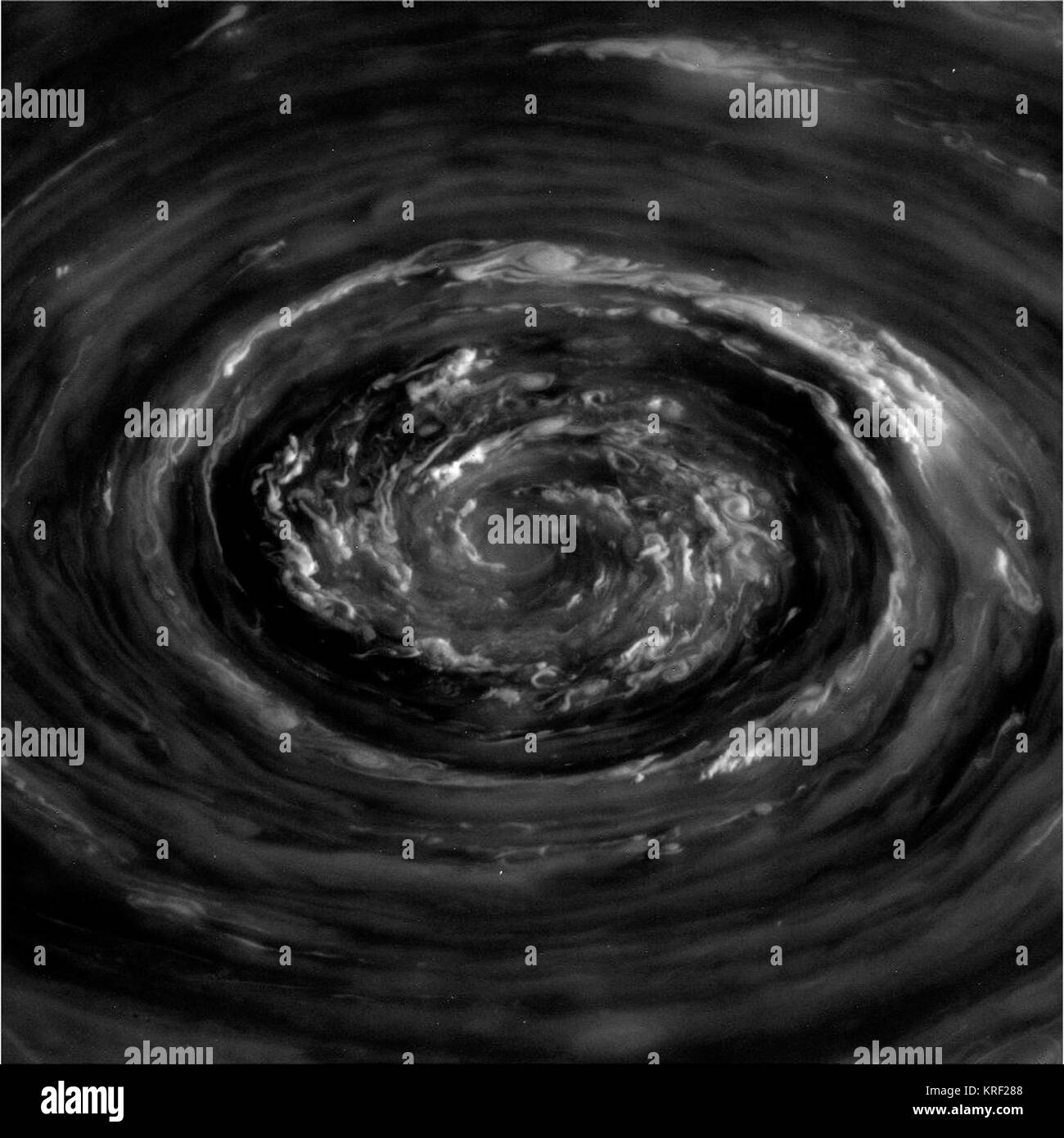Wirbel um Saturns Nordpol Stockfoto