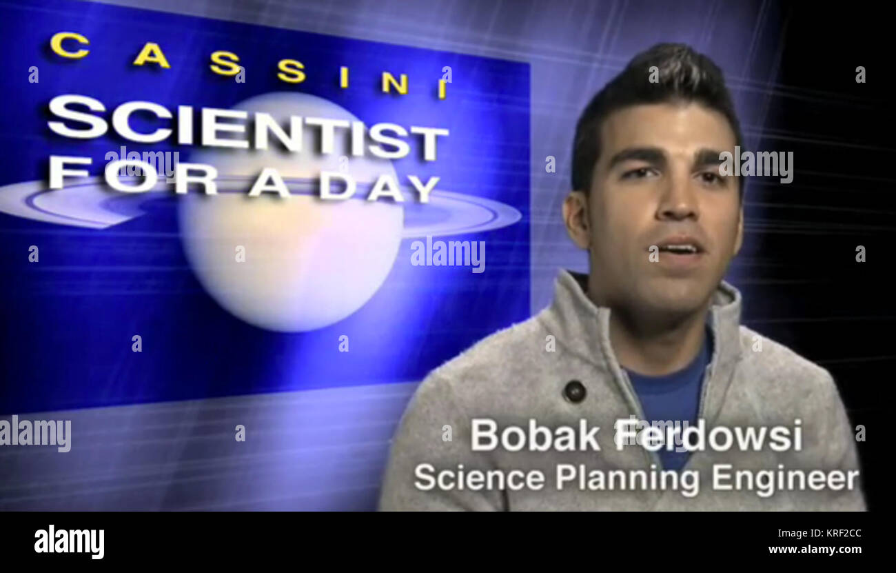 Bobak Ferdowsi Cassini Wissenschaftler des Tages Stockfoto