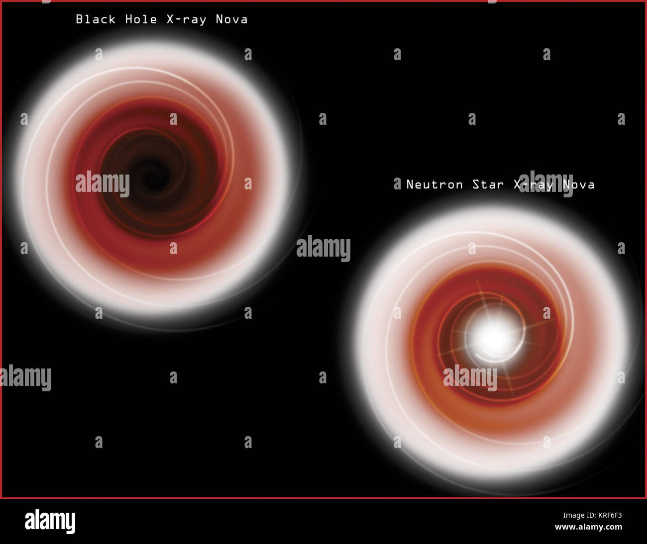 Die "Schwarze" Schwarze Löcher Schwarze Loch Abbildung Stockfoto