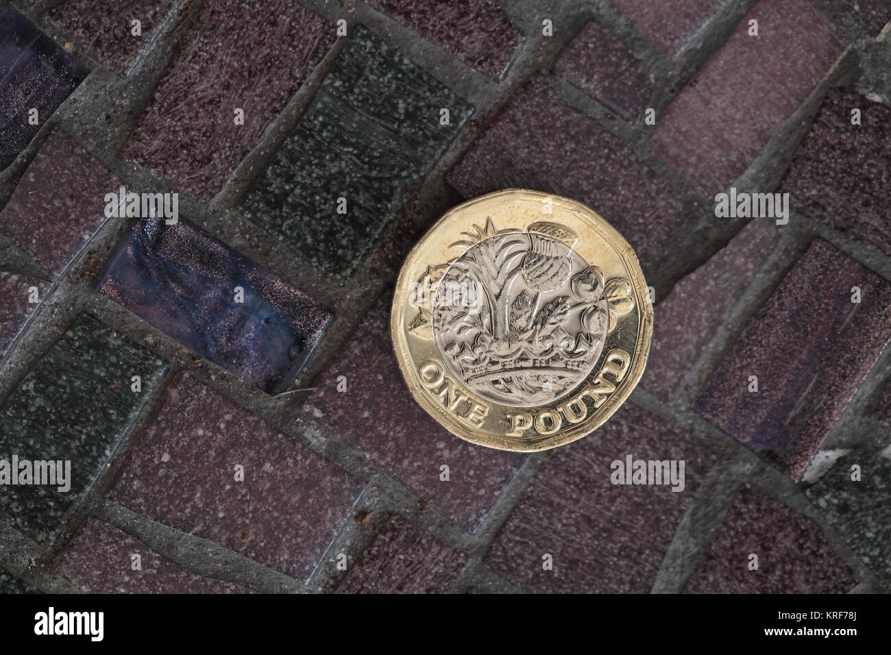 Neue pound Münze Stockfoto