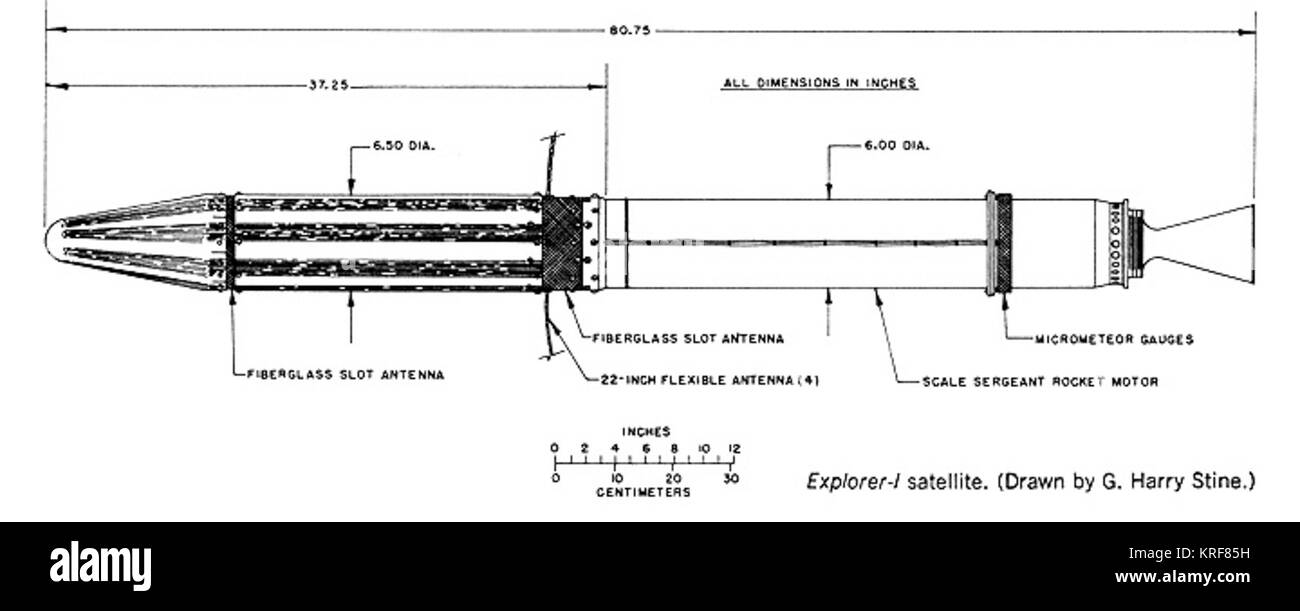 Explorer 1 Skizze Stockfoto
