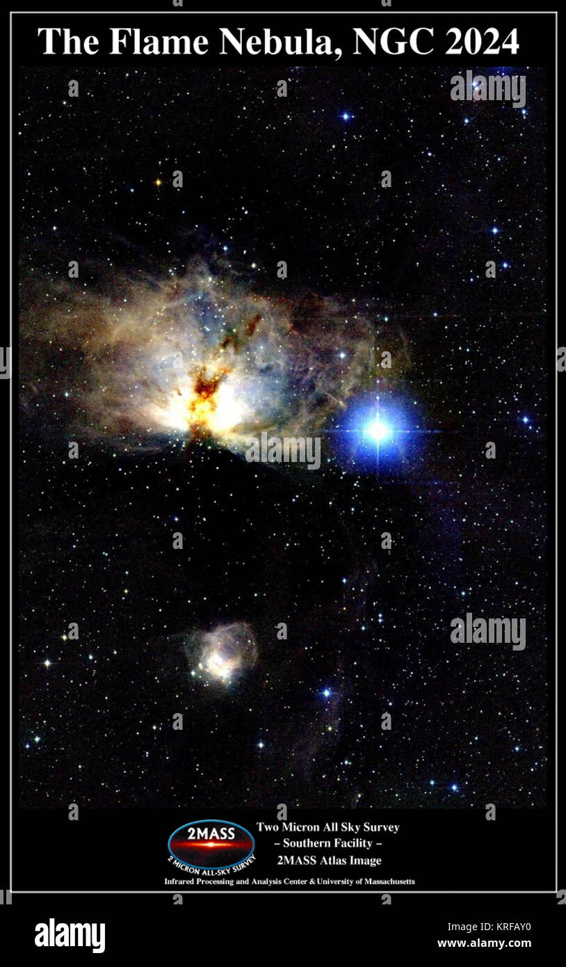 Ngc2024 2 Masse groß Stockfoto