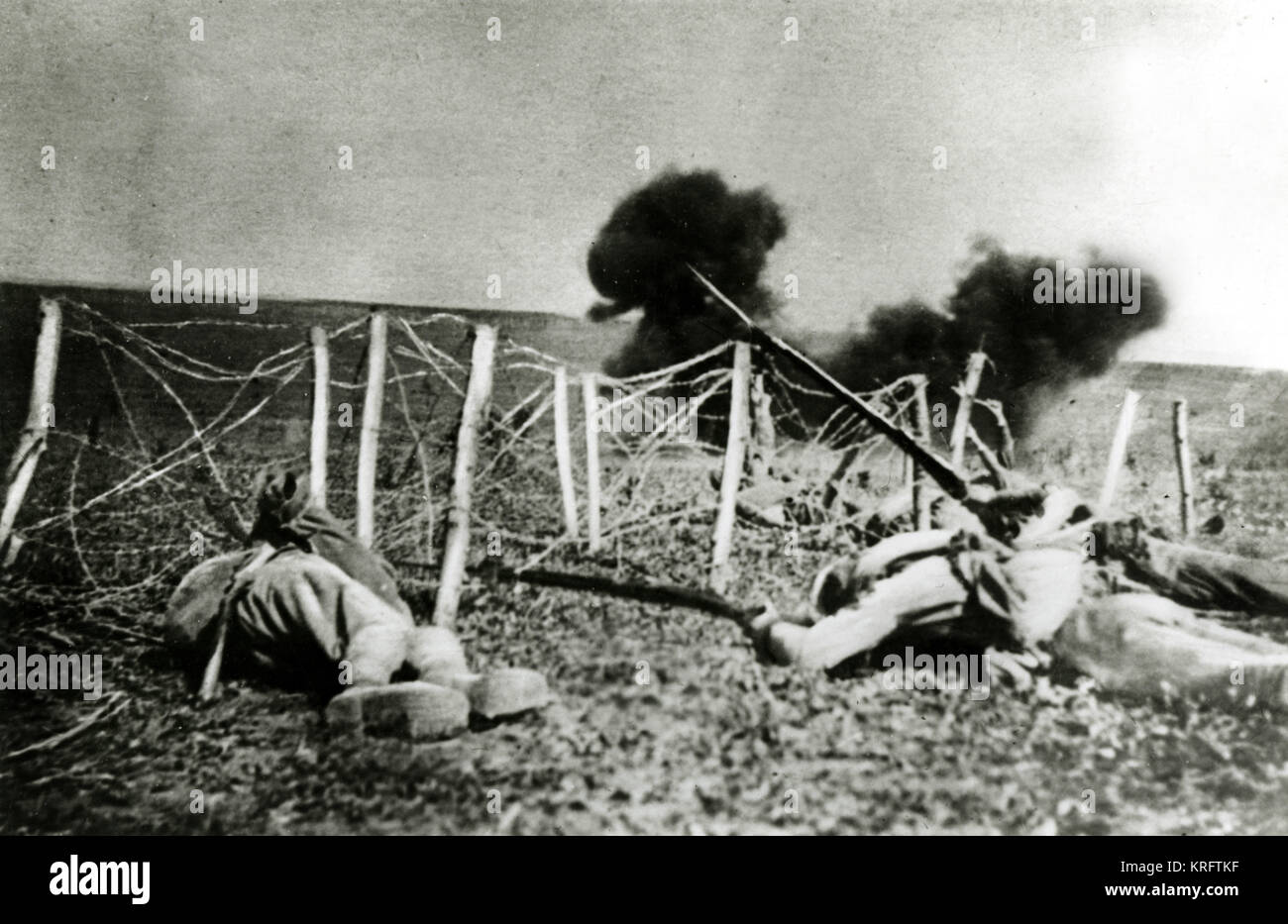 WW1 - Opfer einer gescheiterten russischen Offensive - Ostfront Stockfoto