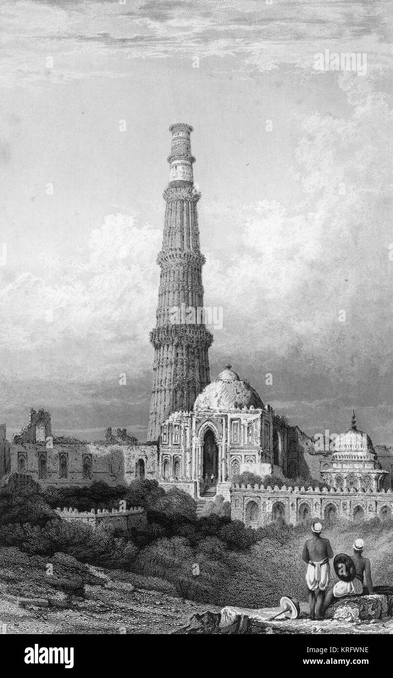 Qutub Minar, Delhi, Indien Stockfoto