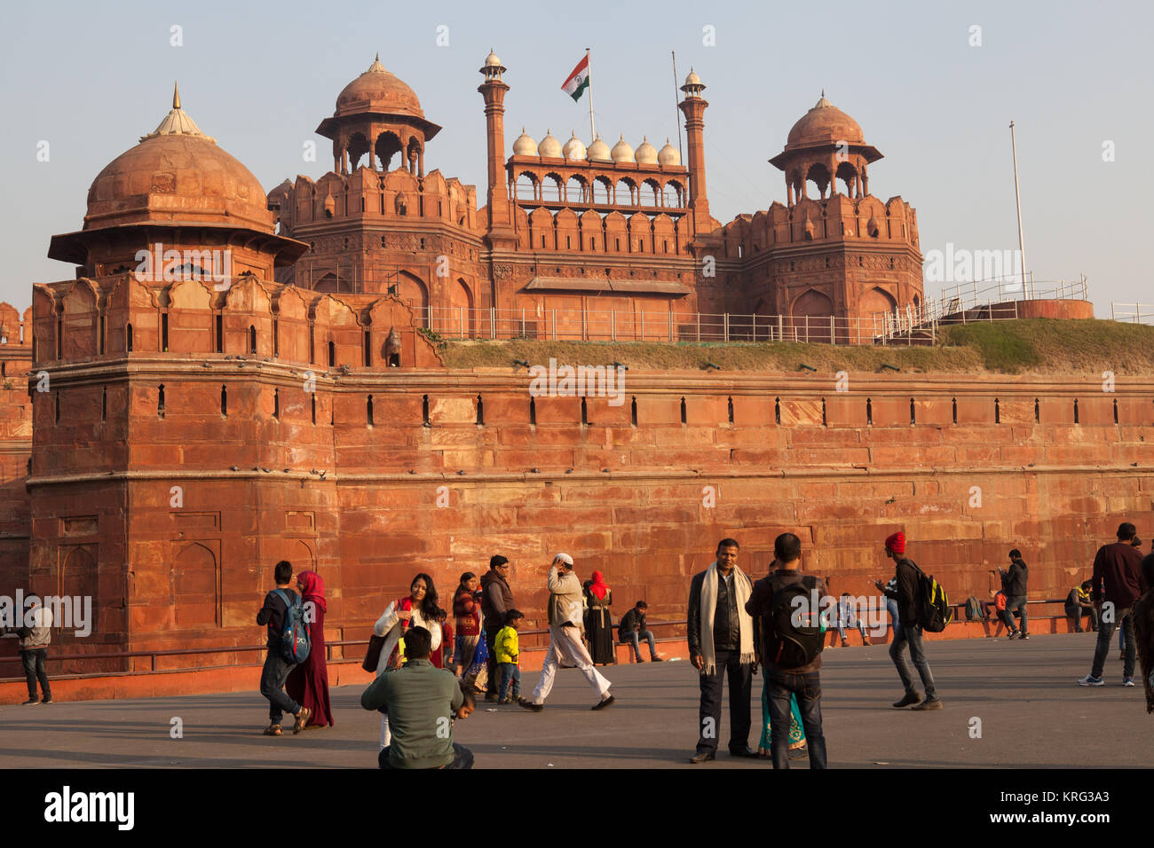 Das Rote Fort in Neu-Delhi, Indien Stockfoto