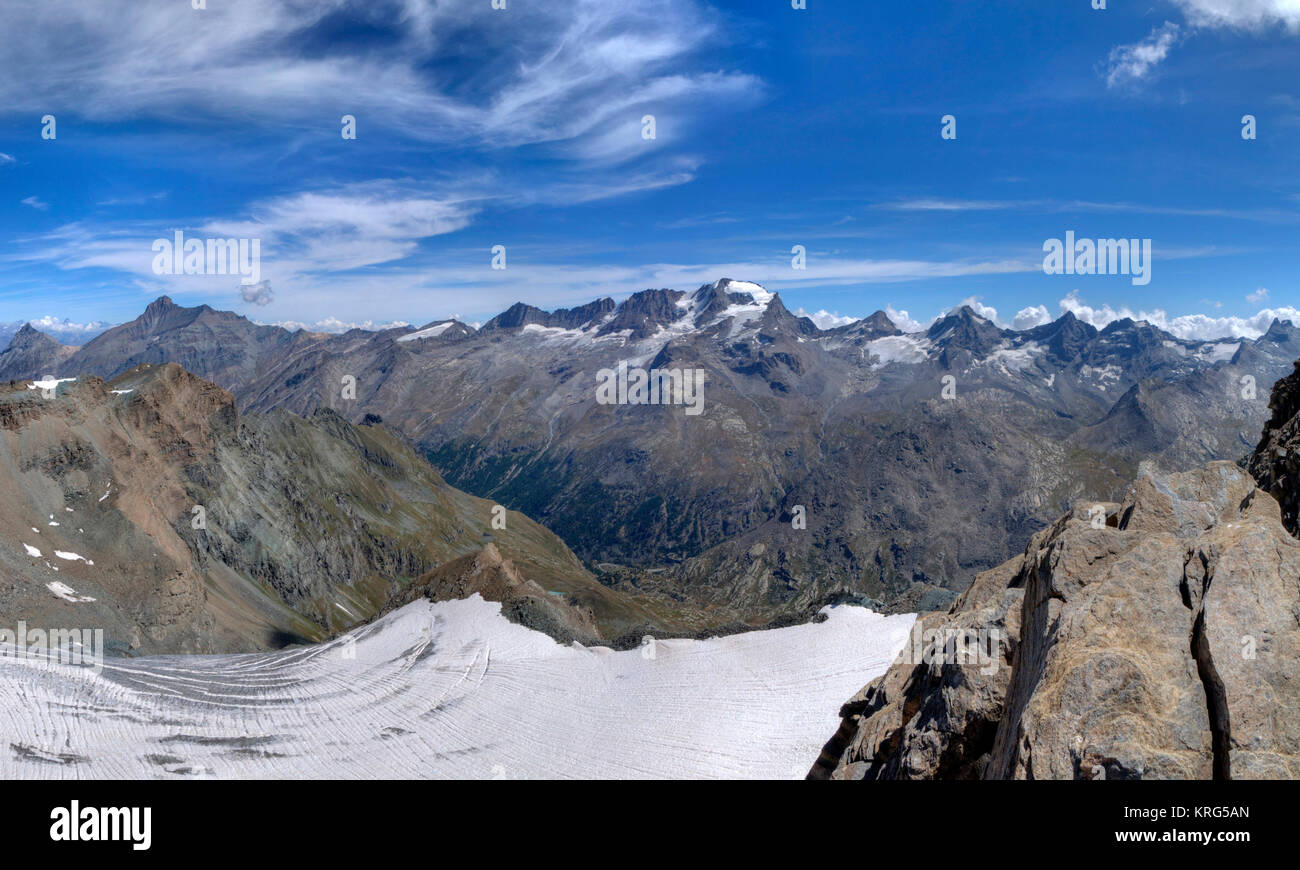 Berge des Piemont. Stockfoto