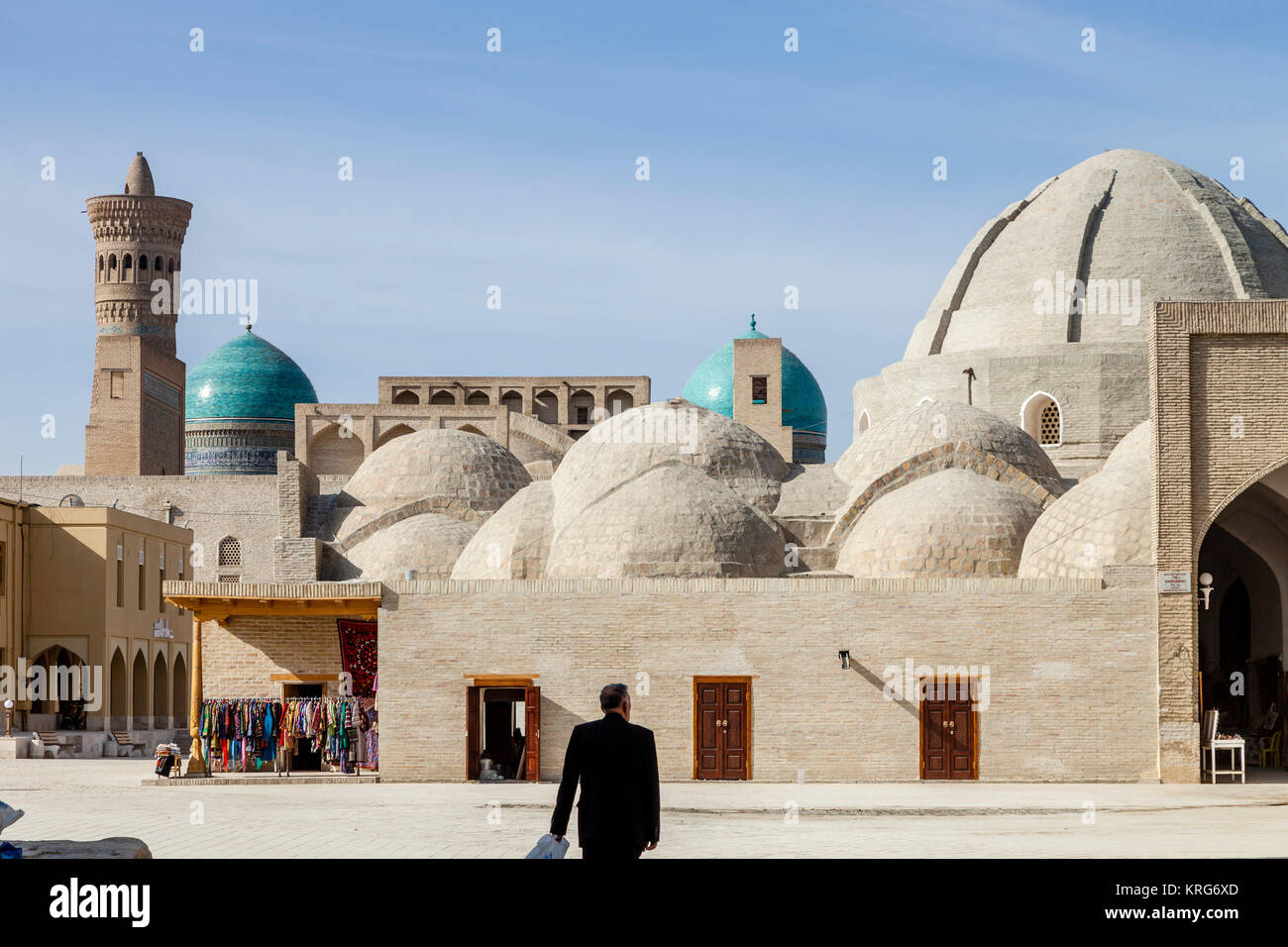 Das Äußere Der Basar (Trading Kuppeln), Buchara, Usbekistan Stockfoto