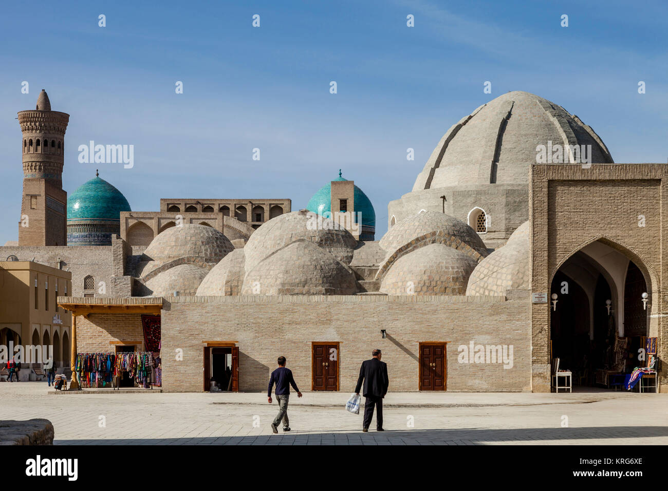 Das Äußere Der Basar (Trading Kuppeln), Buchara, Usbekistan Stockfoto