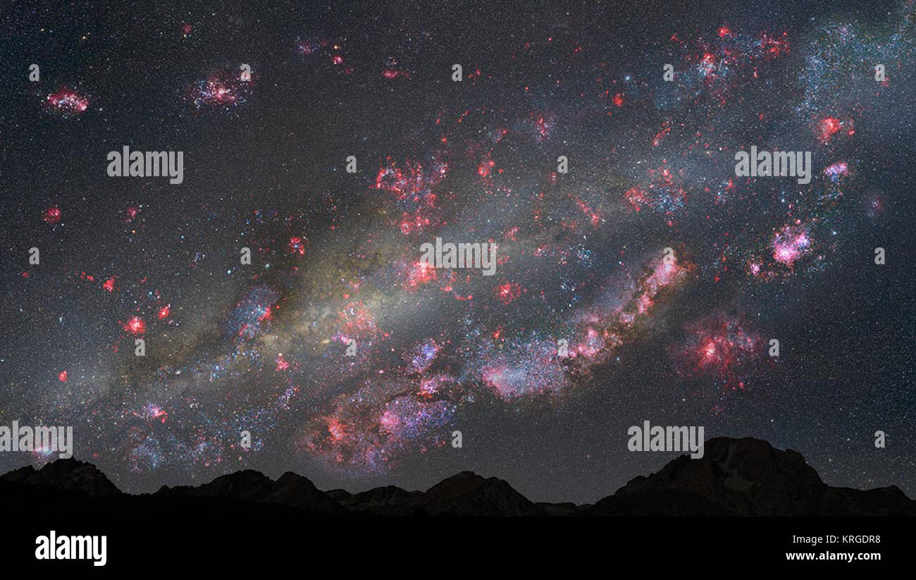 Unsere Sonne kam zu spät Star-Birth Partei der Milchstraße (16468679853) Stockfoto